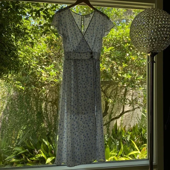 sienna sky green floral dress Blue Green Leheriya Anarkali Dress – LaaliJaipur main image 1